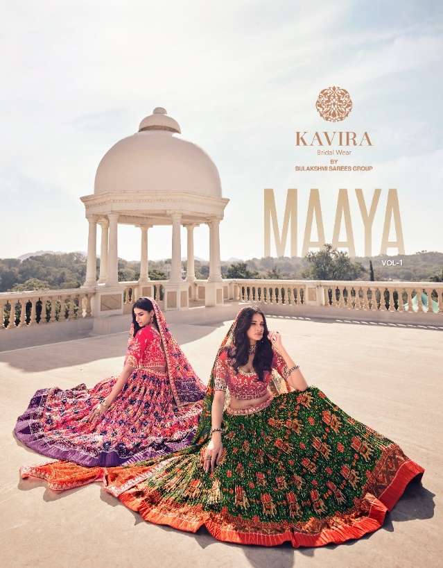 Kavira Maaya Georgette Silk Designer Lehenga choli collectio...