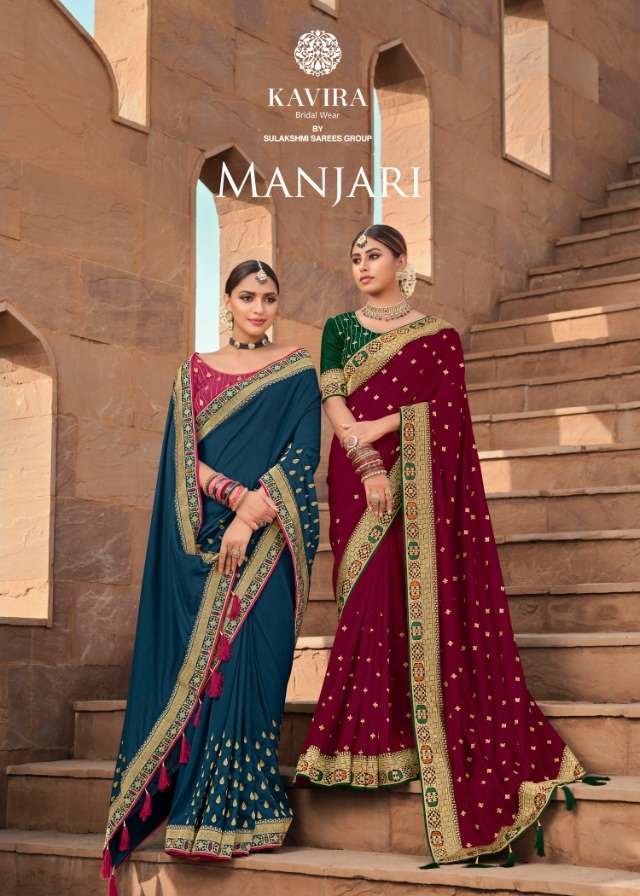 Kavira Manjari Georgette With Designer Wedding Wear Saree Co...