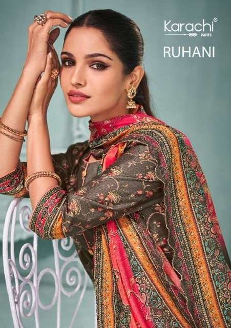 Kesar Ruhani By Karachi Prints Pure Muslin Digital Print Wit...