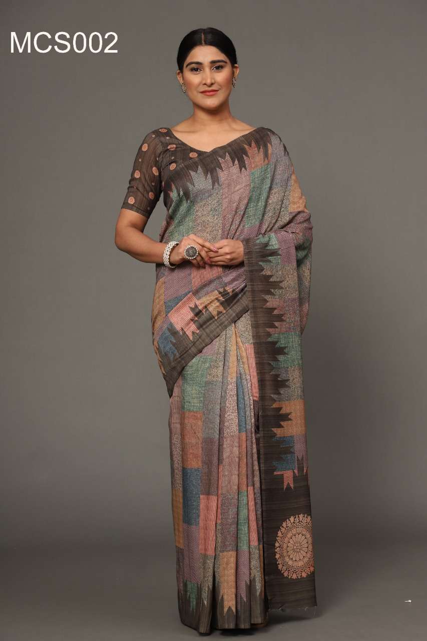 Mishri Cotton With Digital Print Regular Wear Saree Collecti...