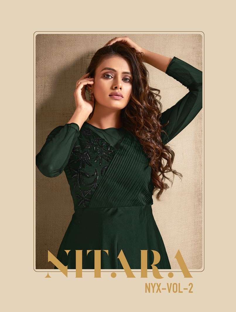 Nitara NYX Vol 2 Variety Of Art Silk Designer Readymade Gown...