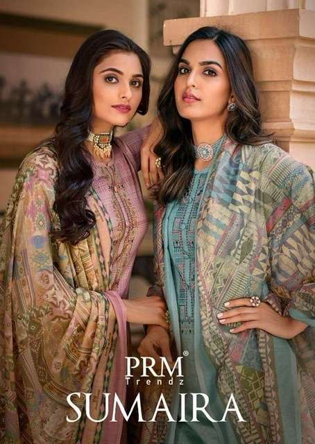 PRM Trendz Sumaira Pure Jam Cotton With Fancy Embroidery Wor...