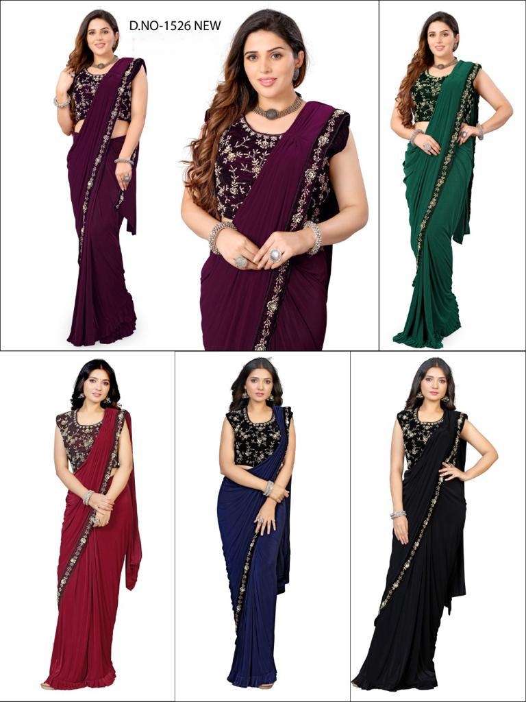 READY TO WEAR SAREES WITH STITCHED BLOUSE WHOLESALER IN SURA...