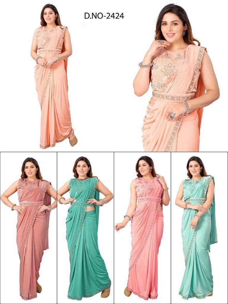 READYMADE STITCHED SAREES WITH STITCHED BLOUSE AT WHOLESALE ...