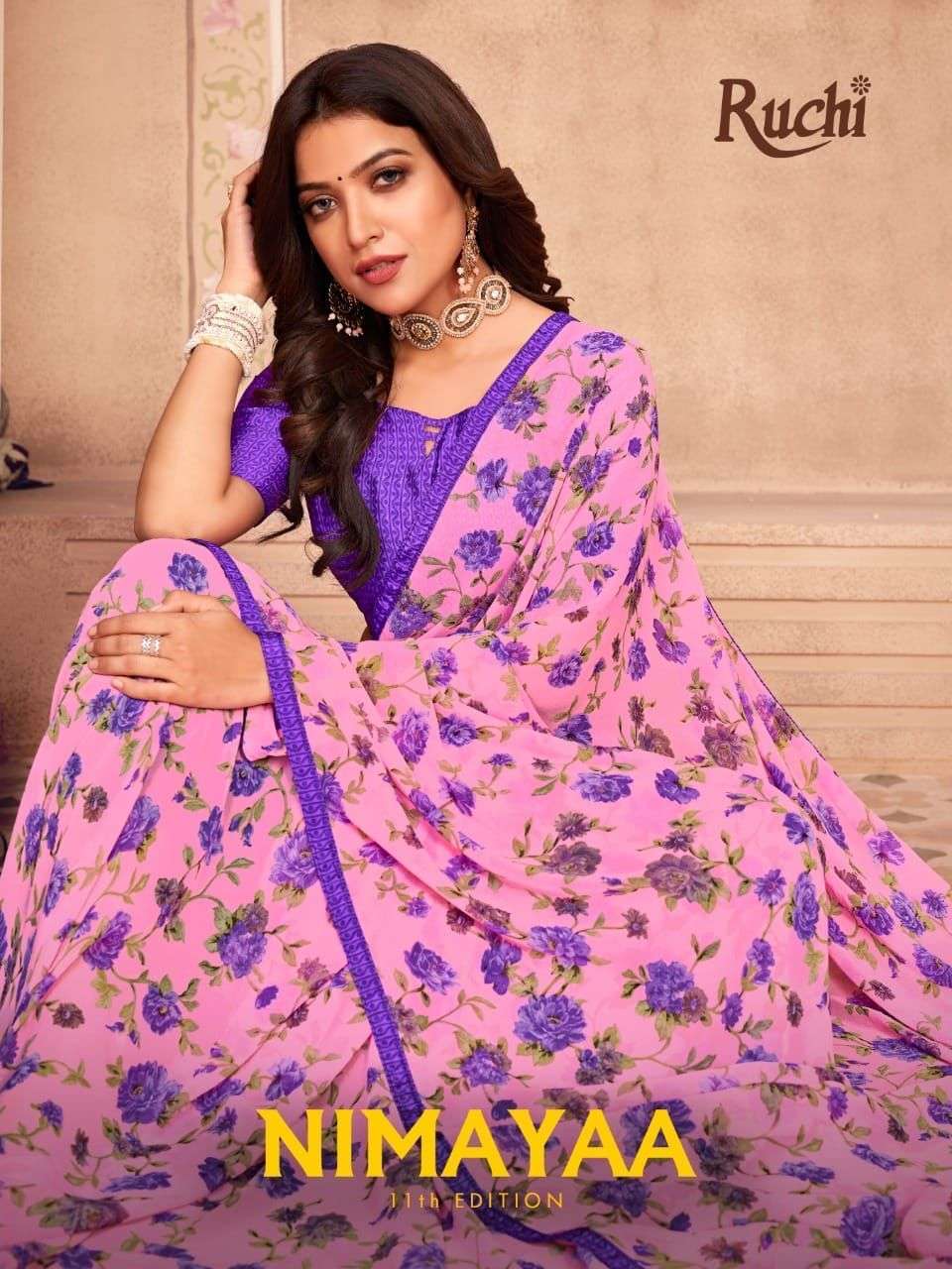 Ruchi Nimayaa Vol 11 Georgette With Fancy Party wear saree