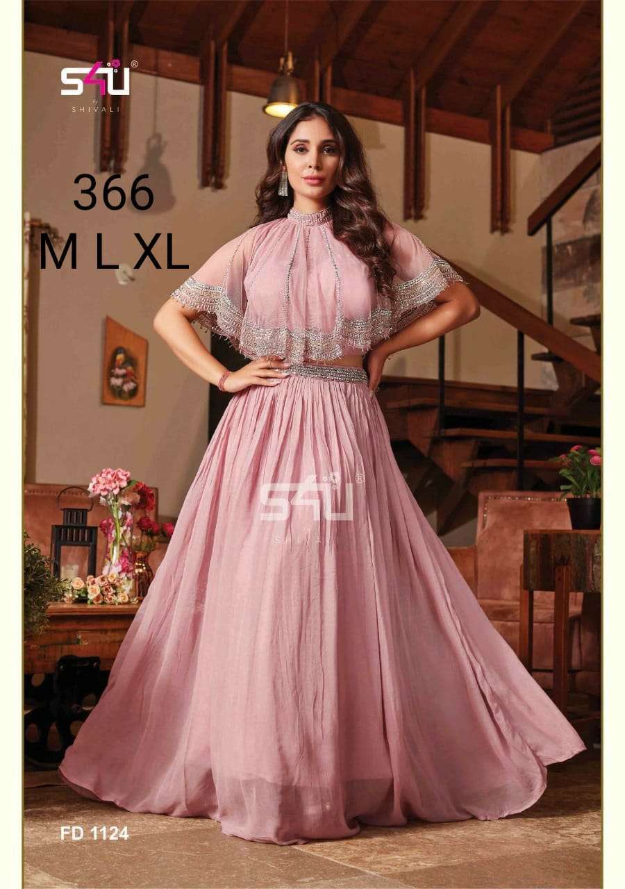 S4U 366 Designer Ethnic Wear Readymade Party Wear Gown At wh...