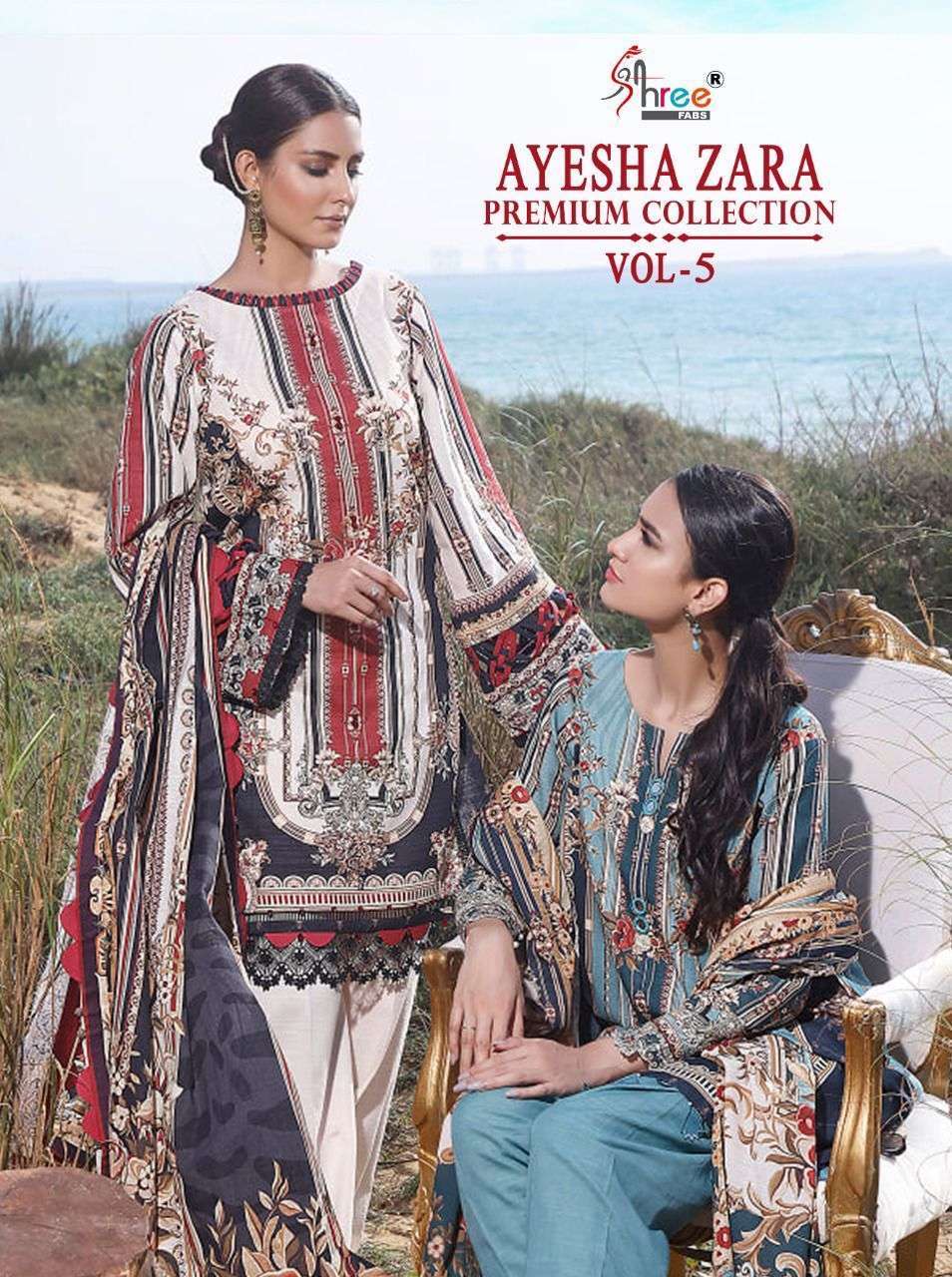Shree Fabs Ayesha Zara Premium Collection Vol 5 Printed pure...