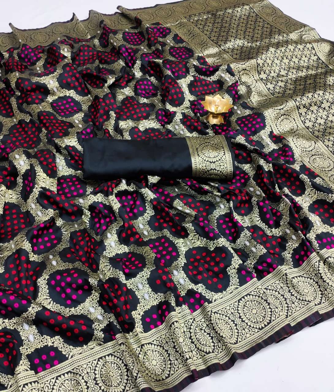 Silk Traditional Bandhani Design Saree collection