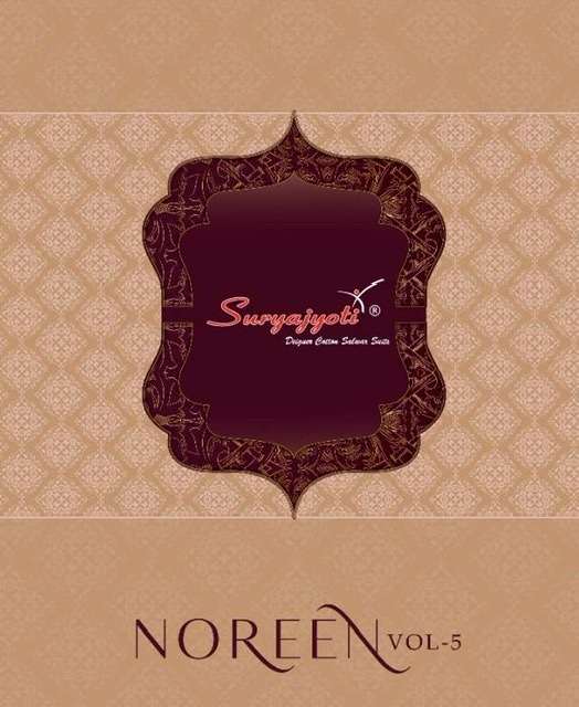 Suryajyoti noreen vol 5 printed cotton satin with embroidery...