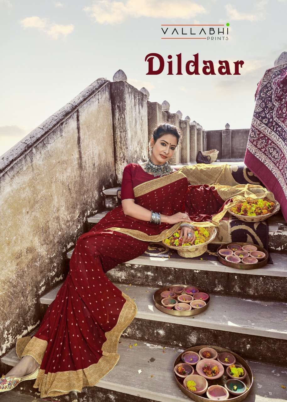 Vallabhi prints dildaar printed georgette sarees collection ...