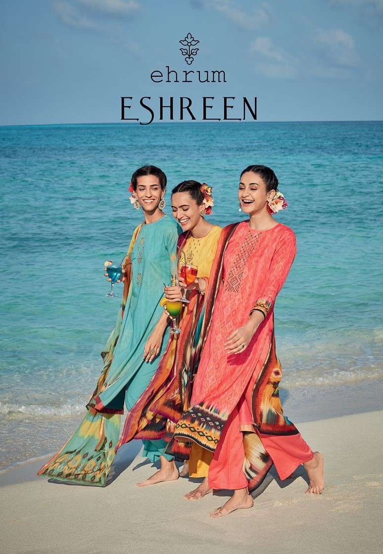 Varsha Fashion ehrum Eshreen Digital Printed cotton satin wi...