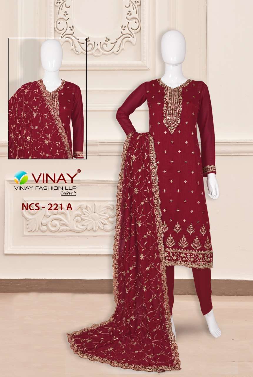 Vinay fashion NCS 221 Georgette With Embroidery work dress m...