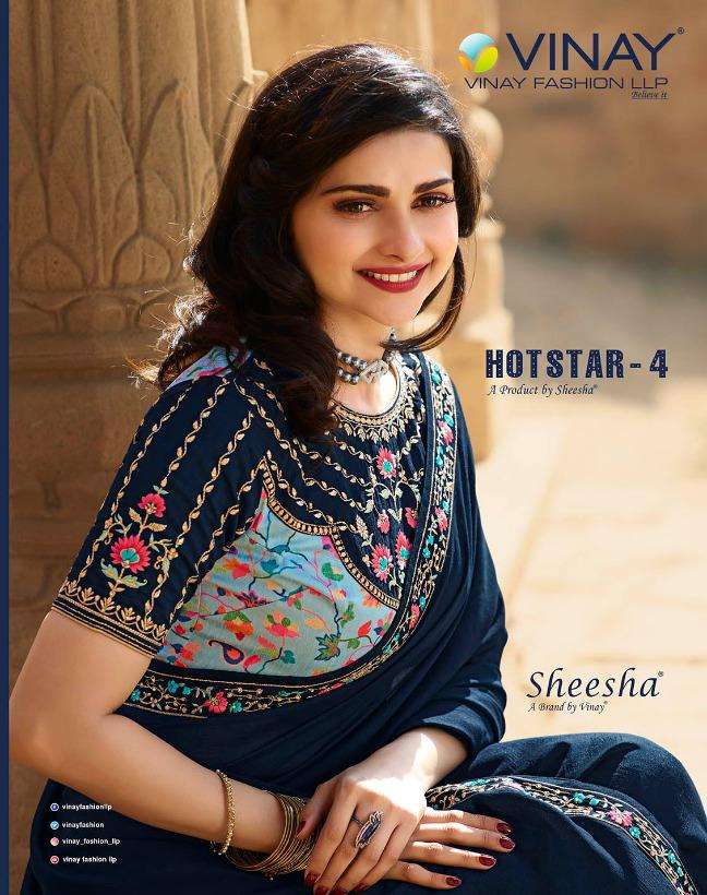 Vinay Fashion Sheesha Hotstar Vol 4 Heavy Silk With Embroide...