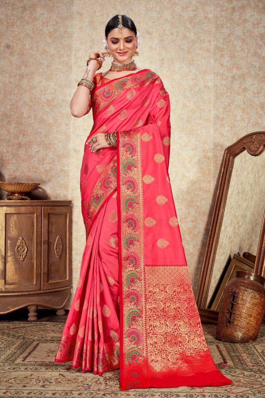Rajyog Mrugnayani Silk Soft Silk Weaving Designer Sarees Col...
