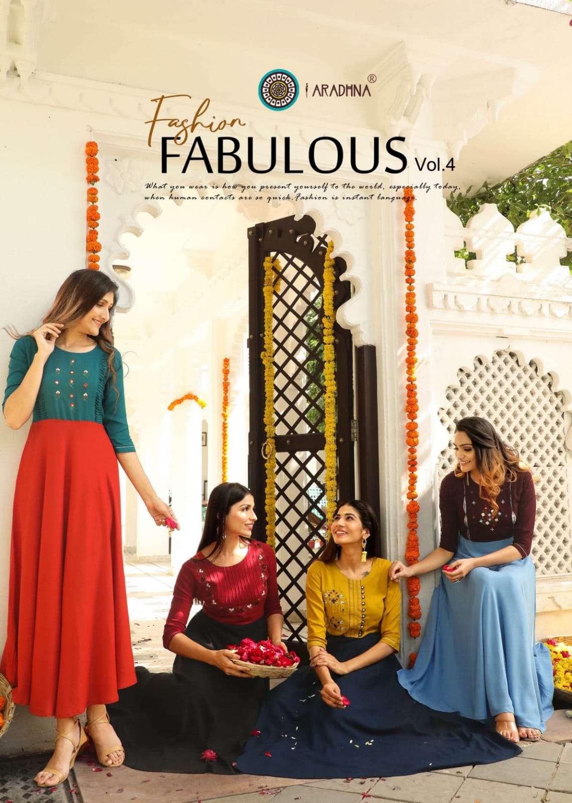 Aardhna Fashion Fabulours Vol 4 Rayon With Printed Kurti Col...