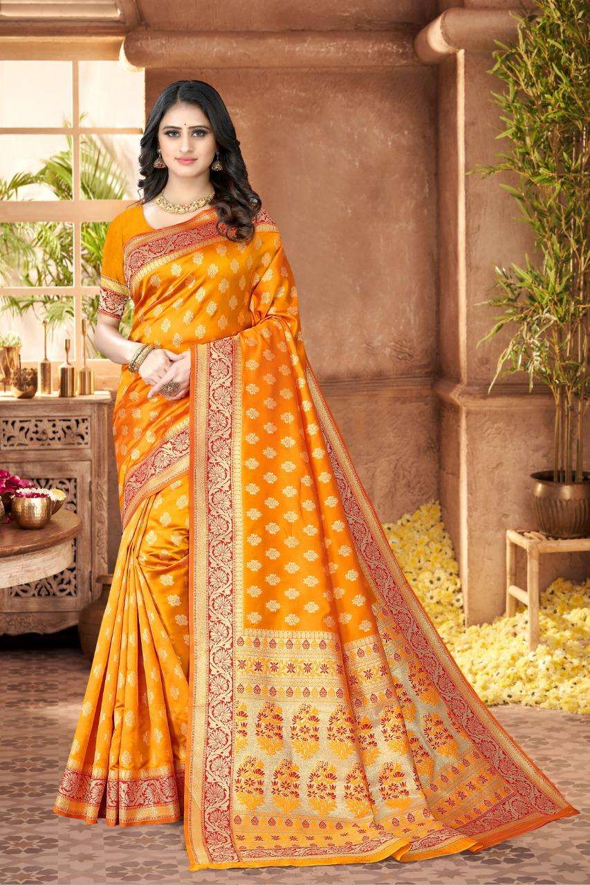 Aarya Soft Banarasi Silk With Weaving Design Saree Collectio...