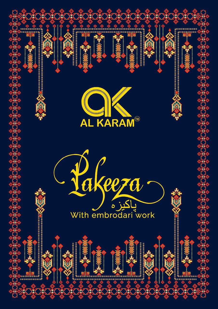 Al Karam Pakeeza Cotton suits With Embroidery Work at wholes...