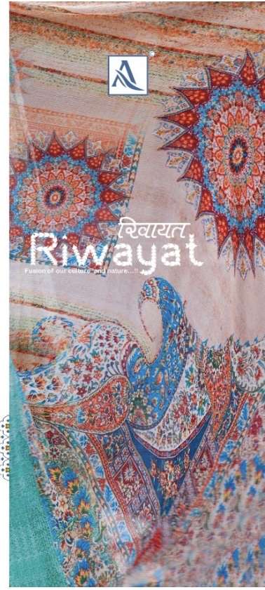 Alok suits riwayat Printed pure muslin with embroidery work ...