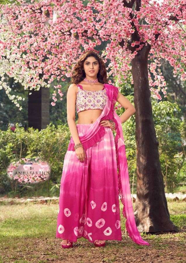 Anju Fabrics Cinderella Georgette With Designer readymade su...