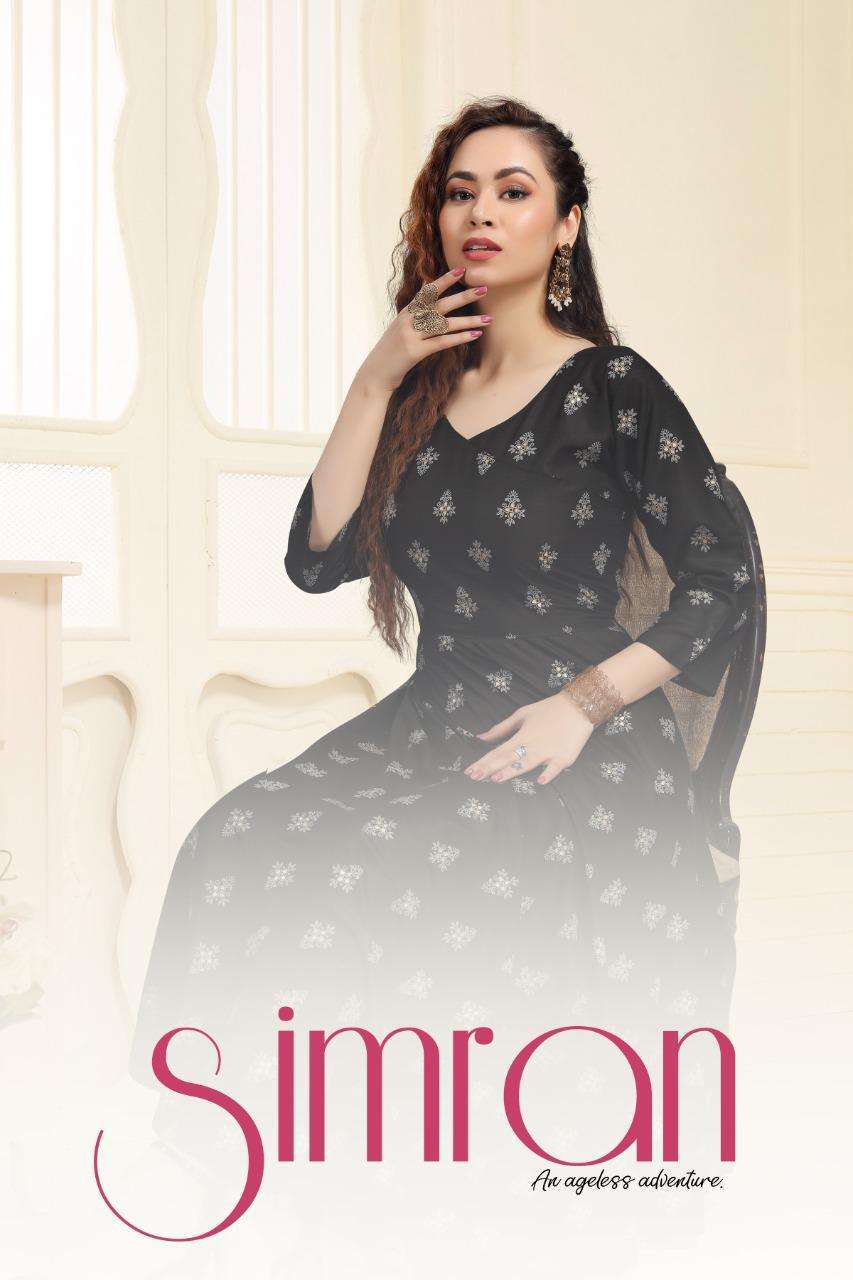 Beauty Queen Simran Rayon With Printed Kurti Collection