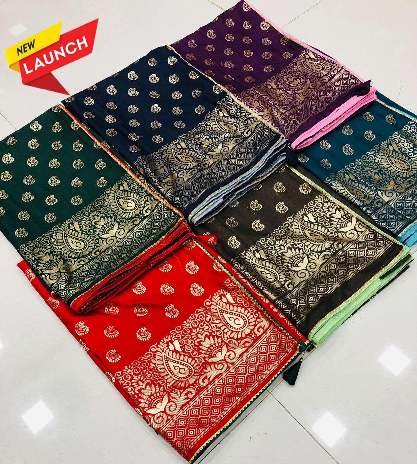 COTTON DOLA SAREE WITH FOIL PRINT COLLECTION AT BEST RATES