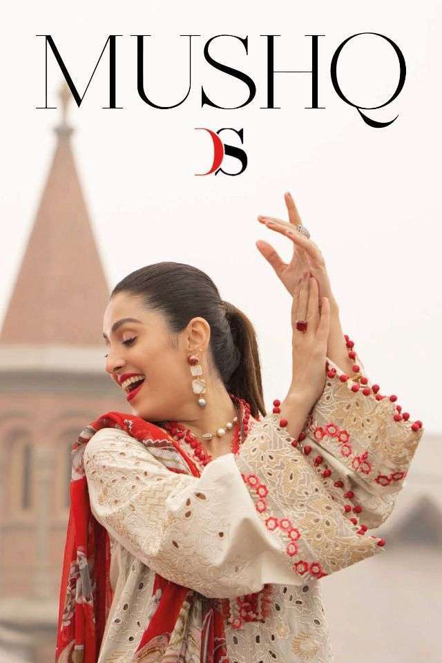 Deepsy Mushq Cotton With Fancy Work Pakistani Salwar Kameez ...