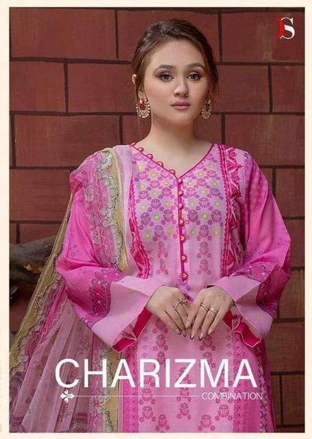 Deepsy suits charizma combination Printed pure cotton dress ...