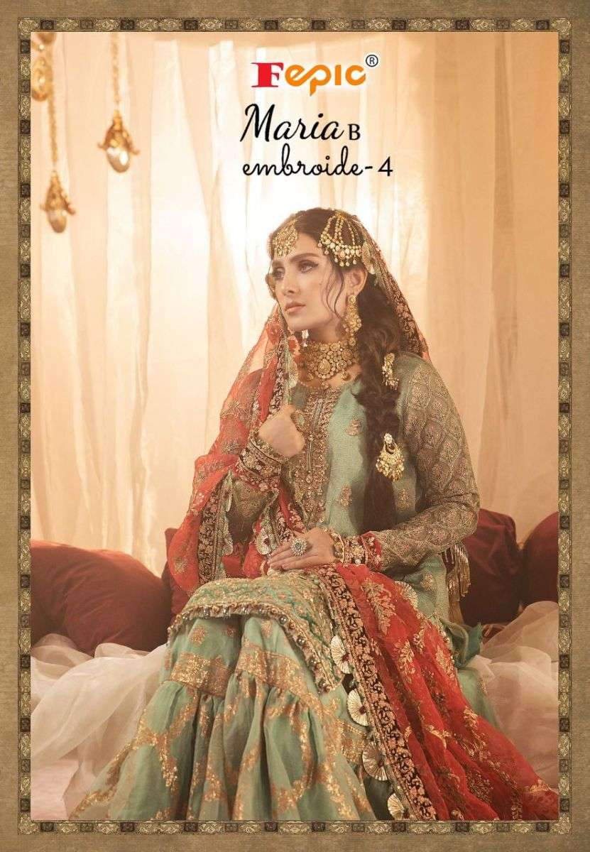 FEPIC ROSEMEEN MARIA B EMBROIDERED VOL 4 PAKISTANI CONCEPT S...