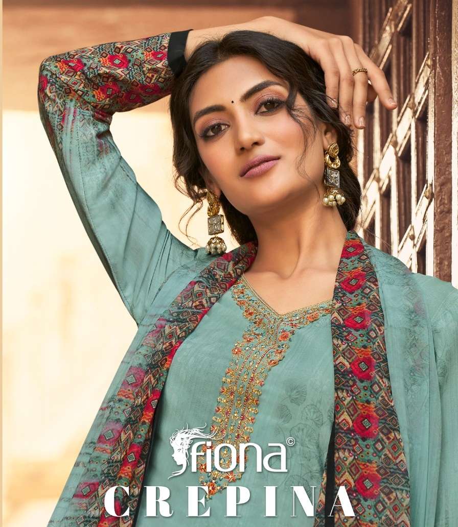 FIONA CREPINA LATEST CREPE SUITS AT WHOLESALE PRICE BEST DIS...
