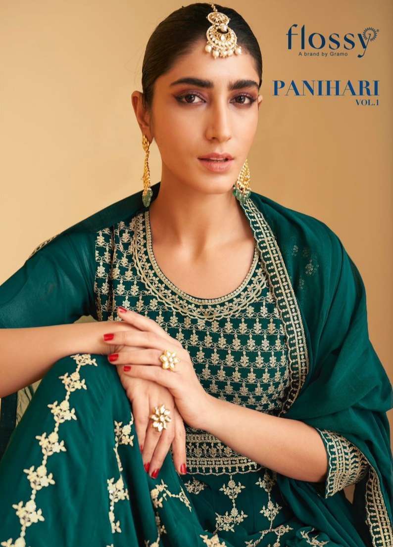 Flossy Panihari Vol 1 Georgette with heavy embroidery work r...