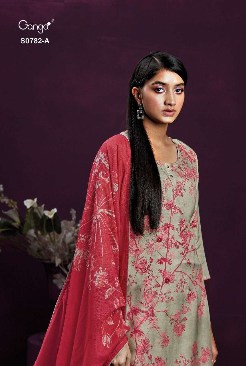 Ganga Neera 797 Silk With Printed Salwar Kameez Collection