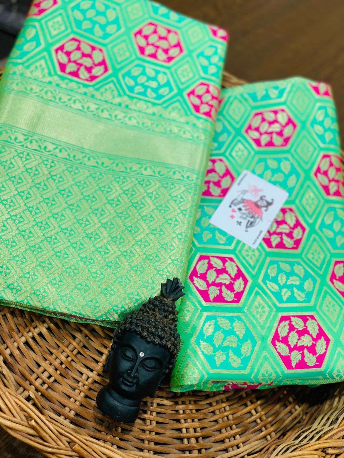 Handloom Cotton Silk With Weaving Design Saree Collection