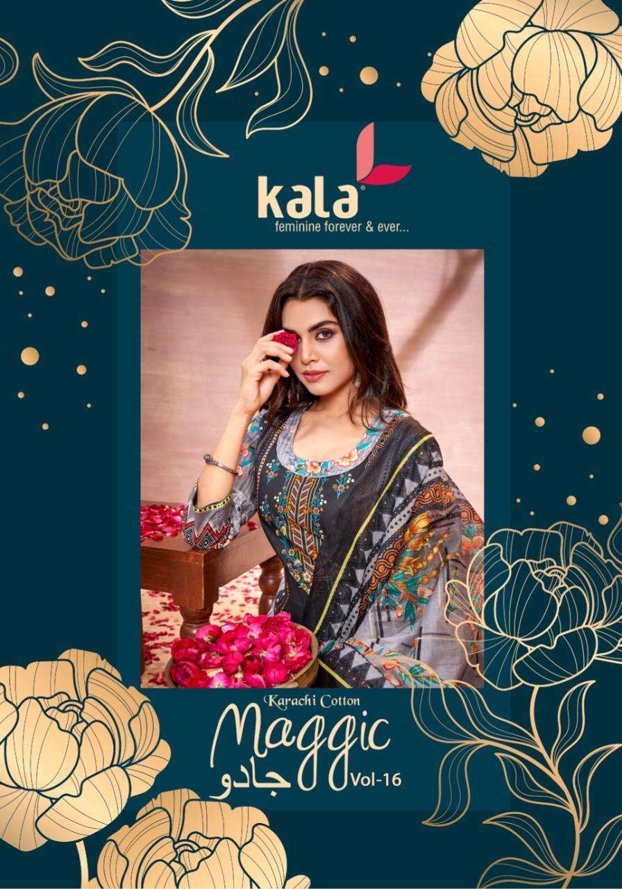Kala Maggic Vol 16 Printed cotton dress material collection ...