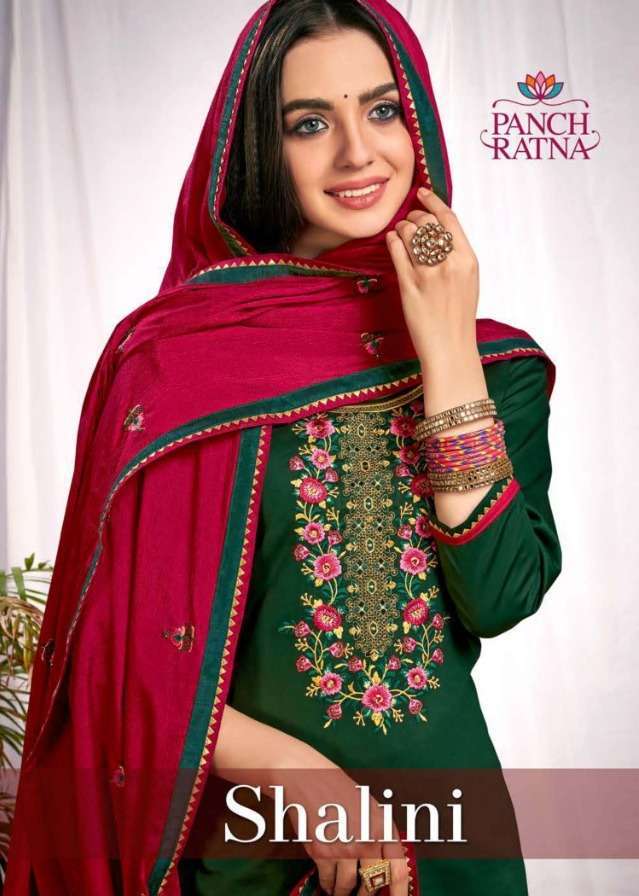 Kessi Fabrics Panch Ratna Shalini Jam Silk With Fancy Work S...