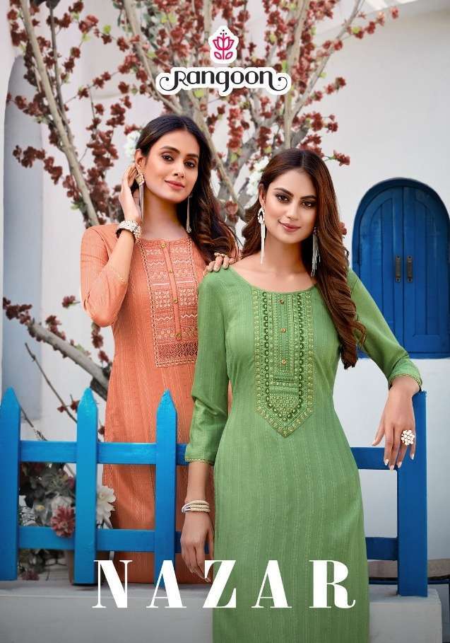 Kessi Fabrics Rangoon Nazar Cotton With Fancy Regular Wear K...