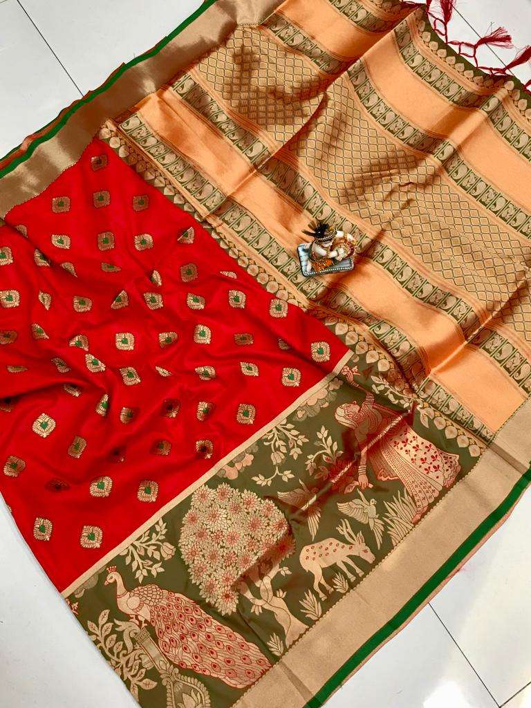 Laadli Kasturi Silk With Weaving Design Saree Collection at ...