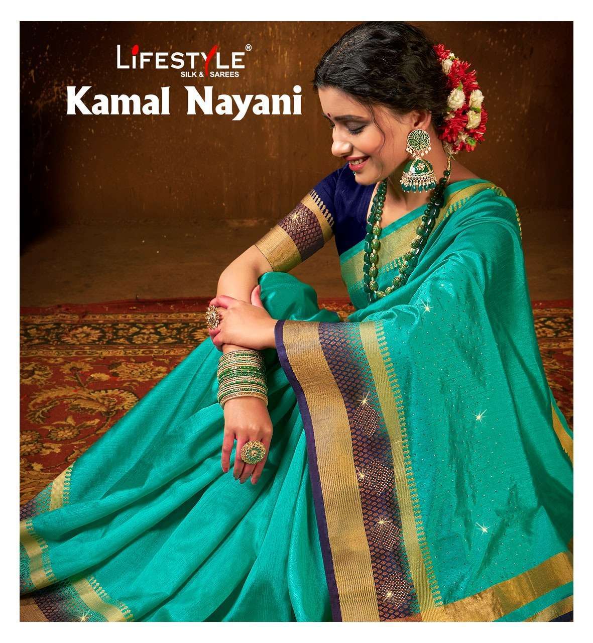 Lifestyle Kamal Nayani VOl 1 Silk With Weaving Desigen Saree