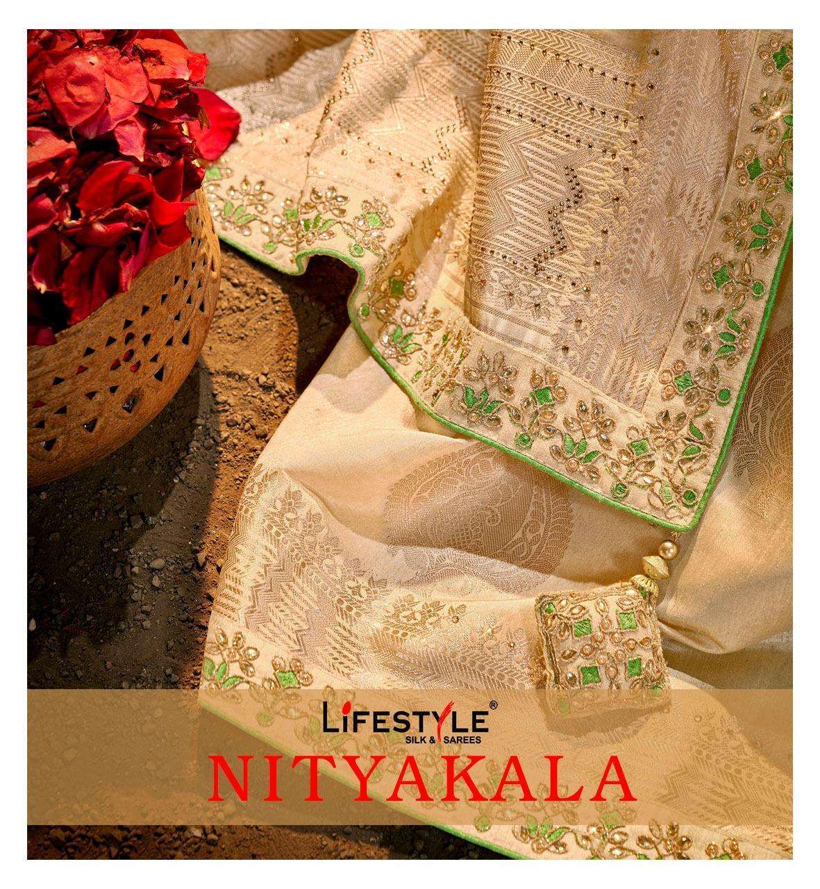 Lifestyle Nityakala Vol 1 Fancy Dola Silk Saree at wholesale...