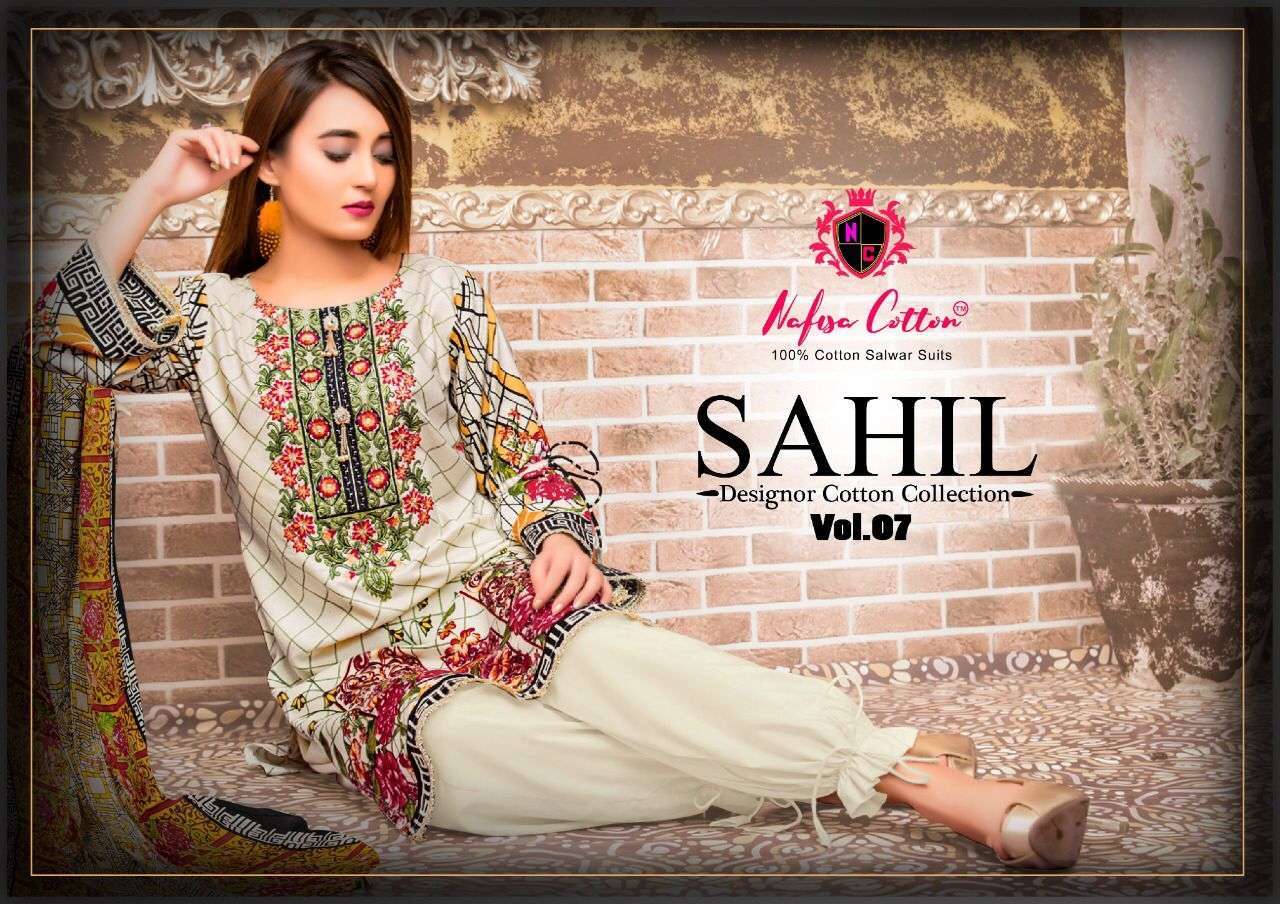 Nafisa Cotton Sahil Vol 7 Printed cotton dress material coll...
