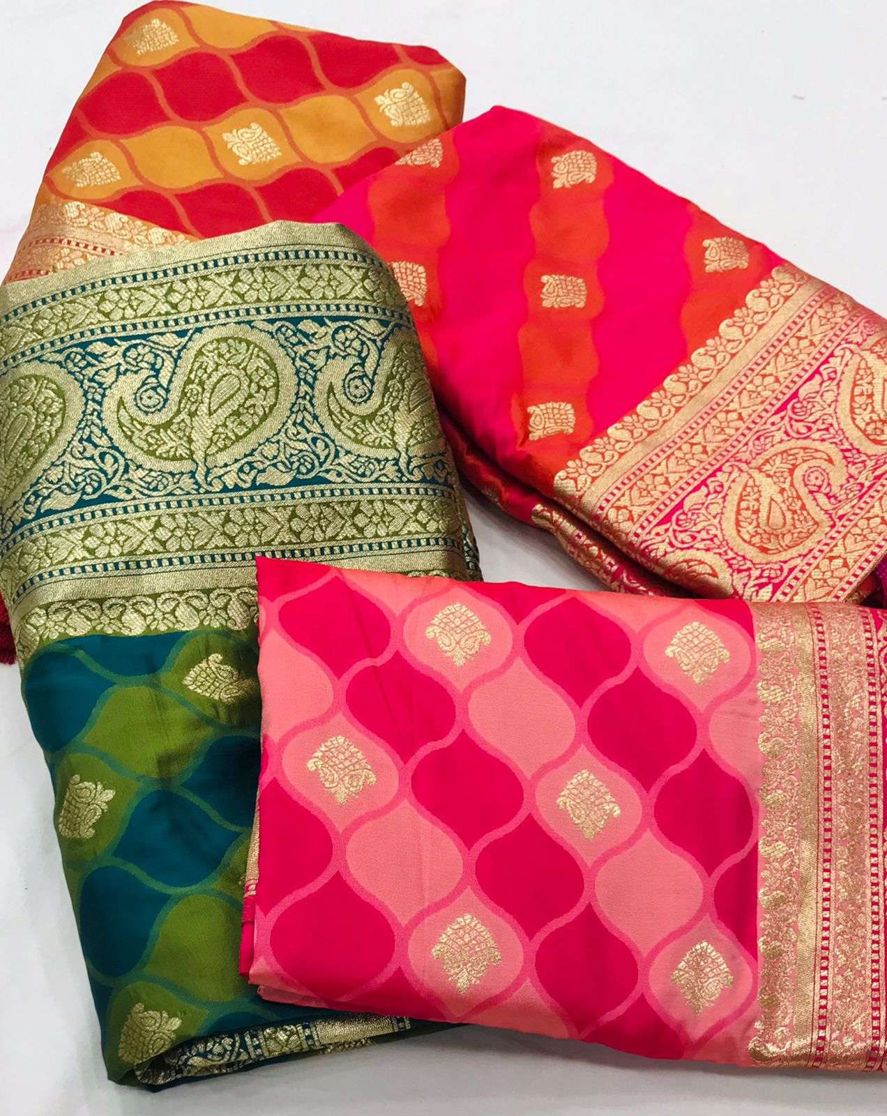 Pooja Silk Vol 3 Soft Banarasi Silk party Wear Saree Collect...