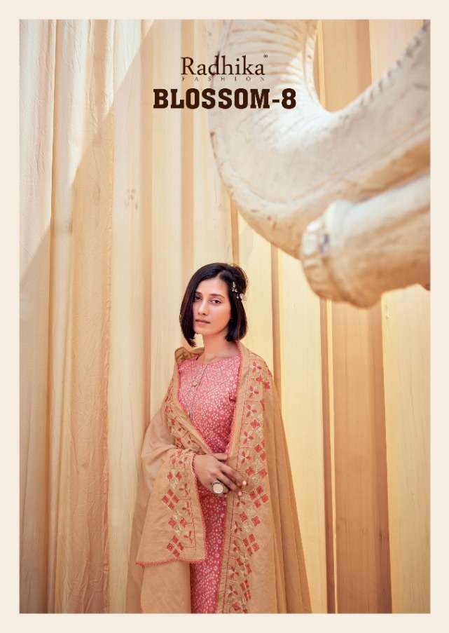Radhika Fashion  Blossom Vol 8 Cotton With Designer Salwar K...