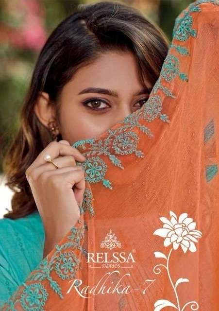 Relssa Radhika Vol 7 Pure Superior Cotton Lawn Embroidery Wo...
