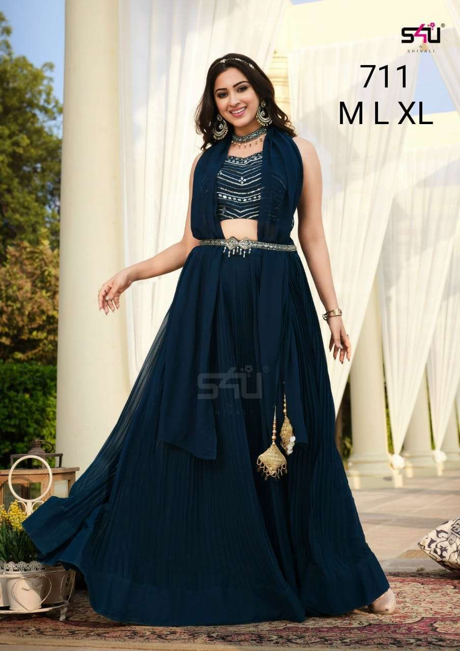 S4U 711 Designer Indo Western Style Readymade Collection at ...