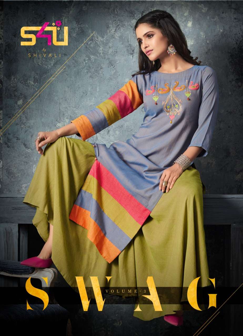 S4U Swag Vol 3 Fancy Kurti With palazzo Collection