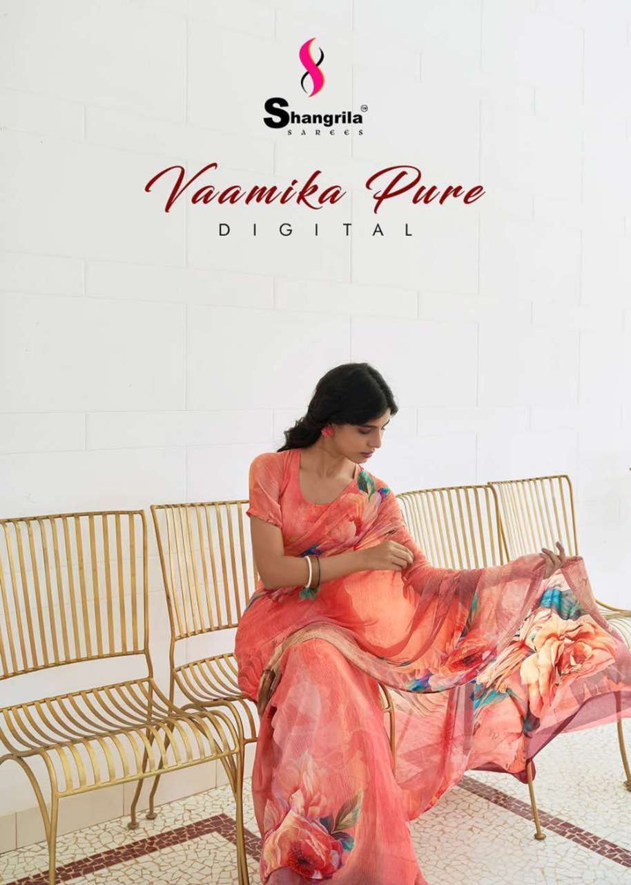 Shangrila designer vaamika pure digital Printed pure georget...