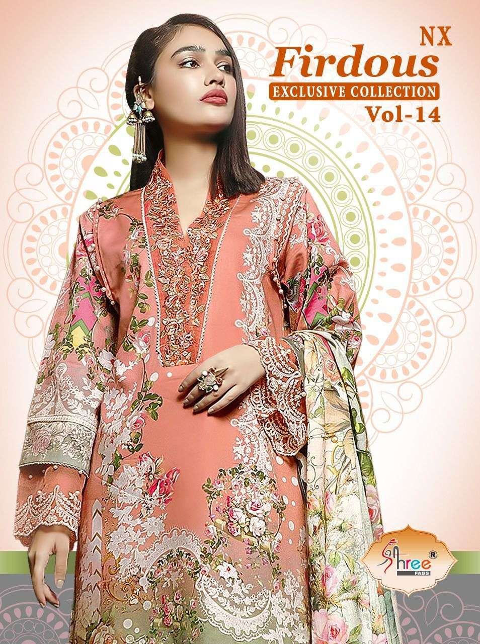 Shree Fab Firdous NX Vol 14 Cotton With Designer Pakistani S...