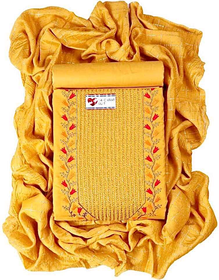 24 Carat Cotton With Fancy Work  Salwar Kameez Collection