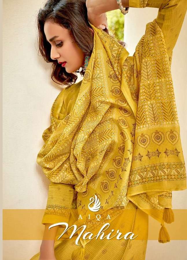 Aiqa Lifestyle Mahira Viscos Muslin Silk With Fancy Work Sui...