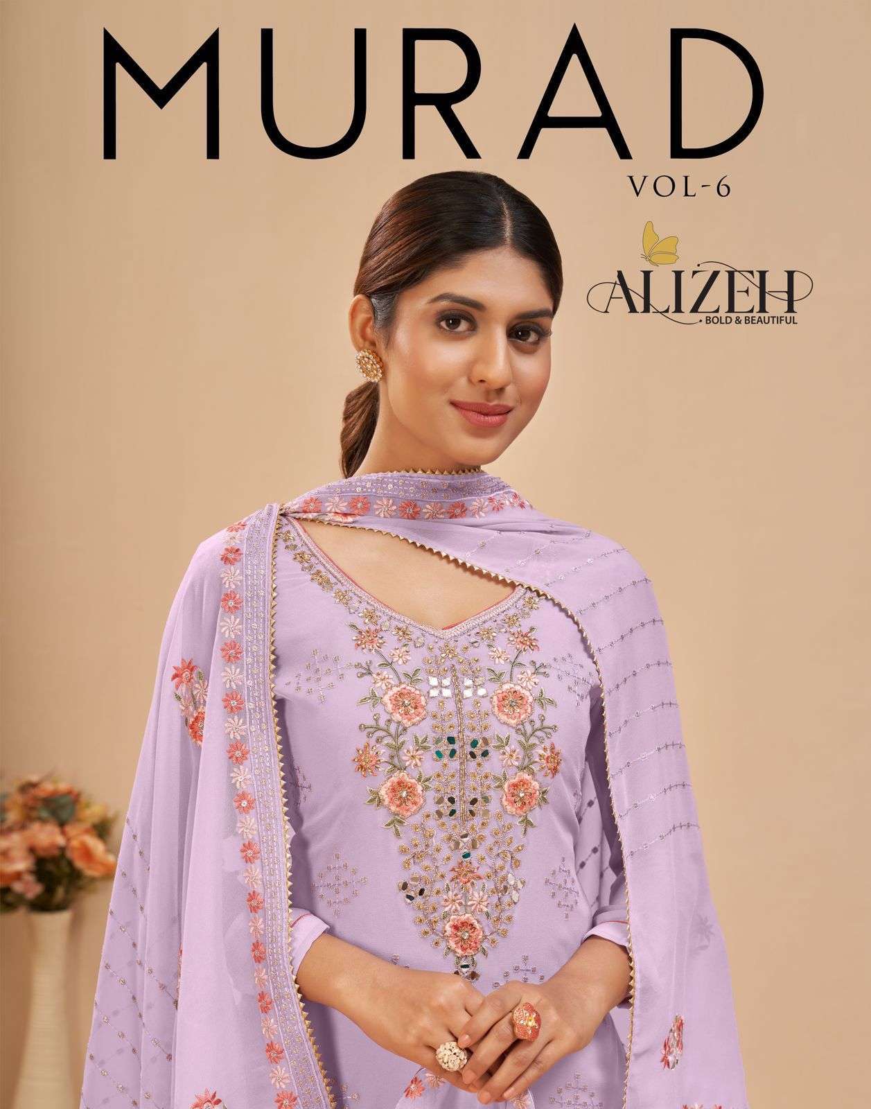 Alizeh Murad Vol 6 Georgette With Embroidery Work Salwar Kam...
