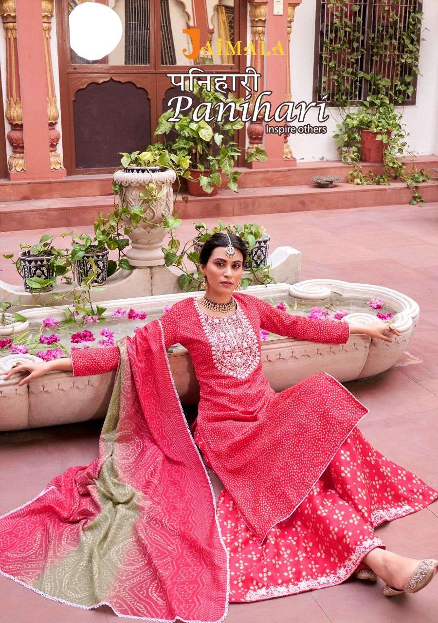 Alok Suits Jaimala Panihari Cotton With Bandhani Print Salwa...